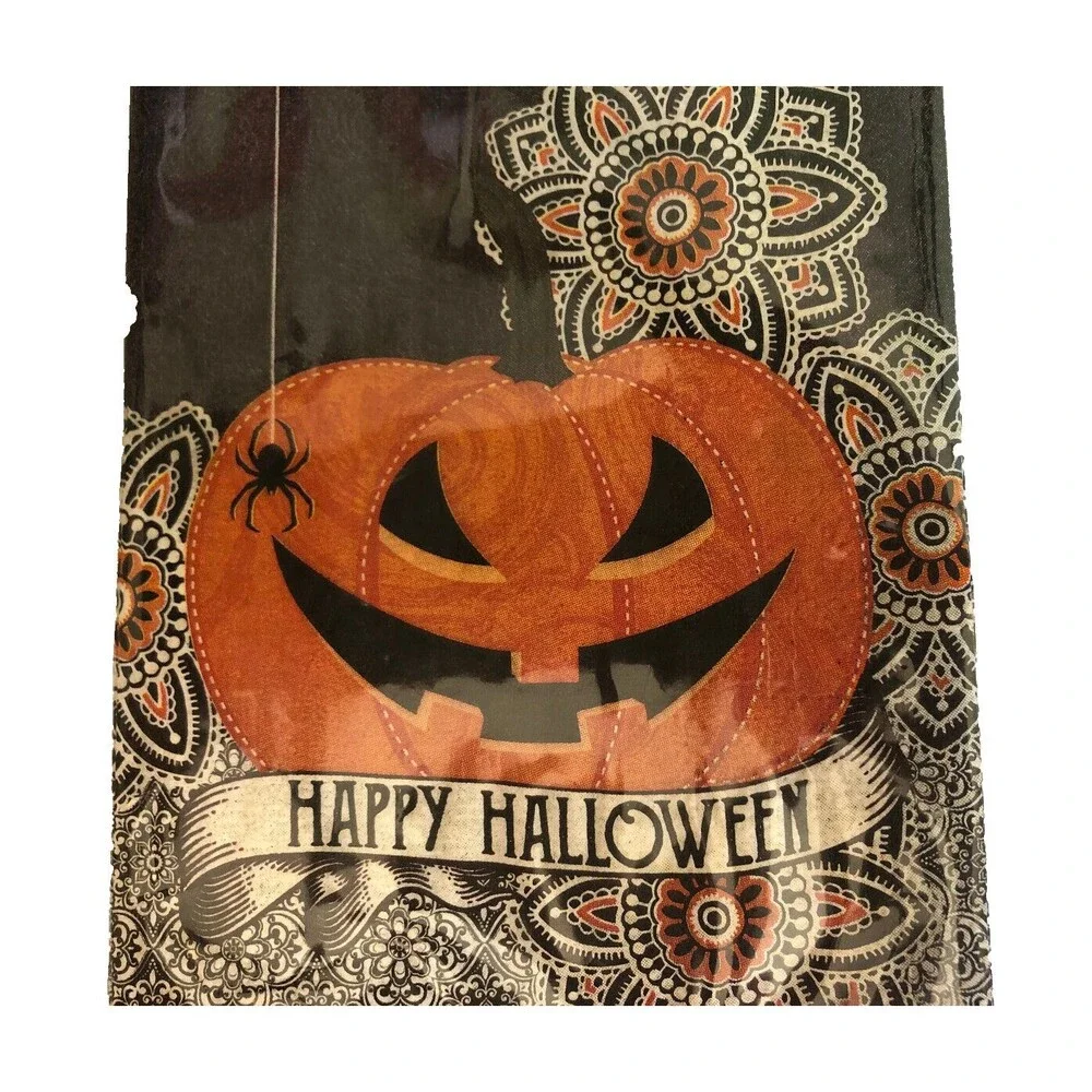 Happy Halloween Paper Dinner Napkins Pumpkin 32 Pk Hand Buffet Towels Decoupage